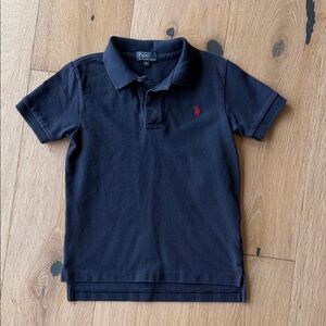 Ralph Lauren Navy Polo Shirt with Red Pony - Kids